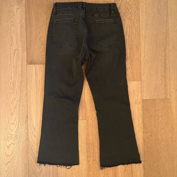 Frame Le Crop Mini Boot Jeans Black Denim Women’s 29 high rise - Picture 3 of 7